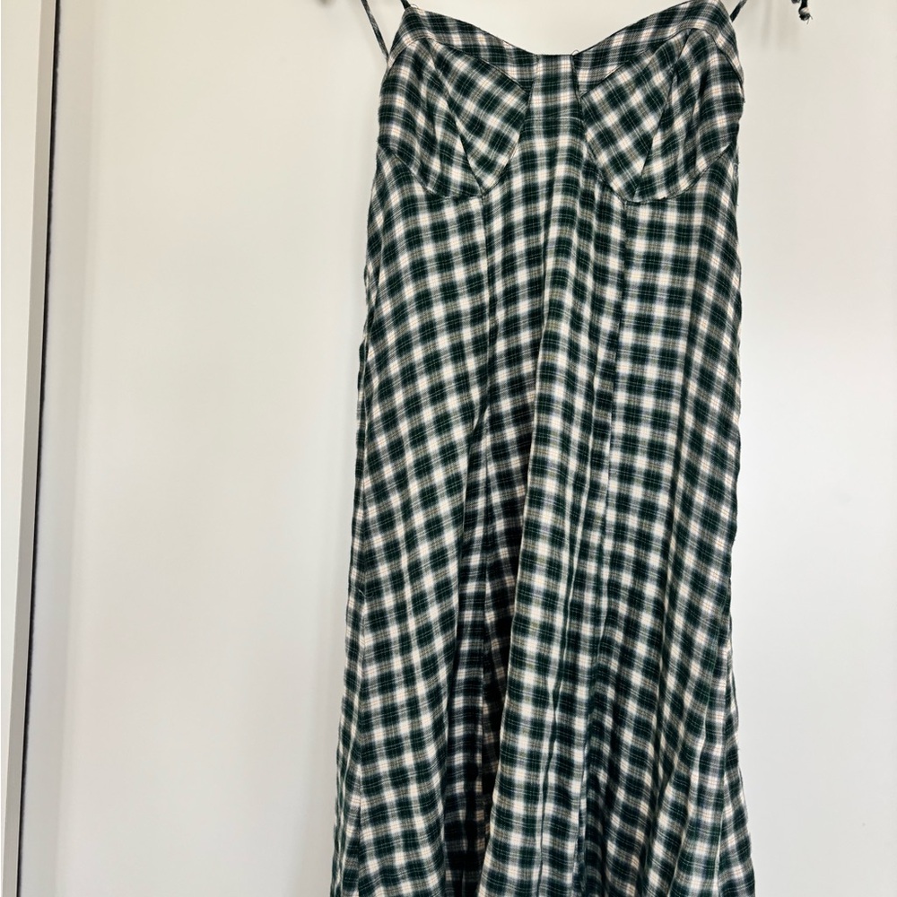 American Eagle Plaid Smocked Mini Dress size Medium